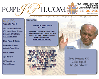 Pope JP II.com